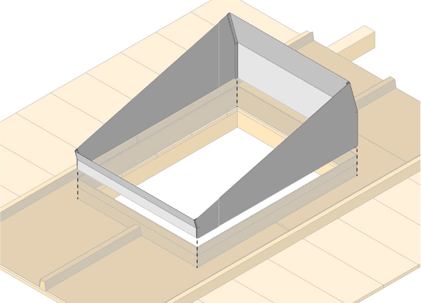 Costière pour toiture zinc toutes pentes de toit