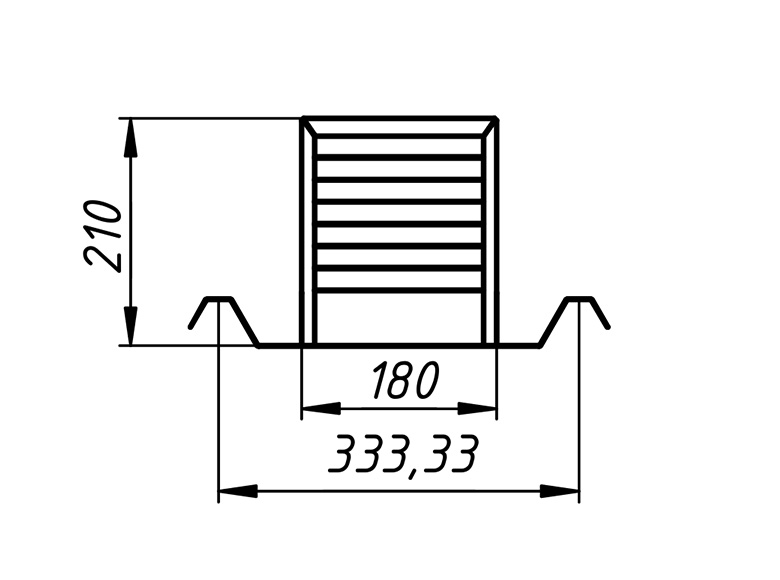 chatiere-bac-acier 230-face pratikal