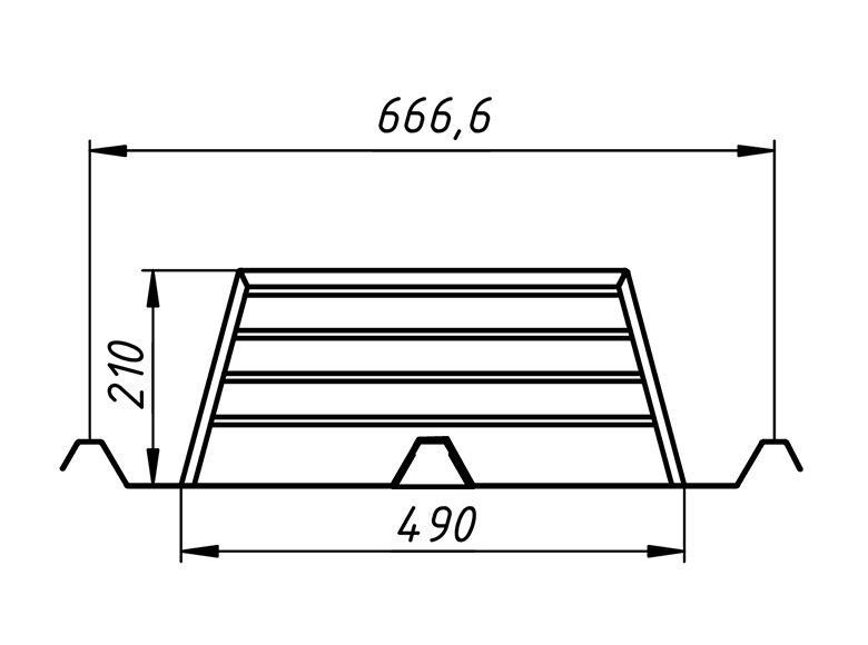 chatiere-bac-acier 430-face pratikal